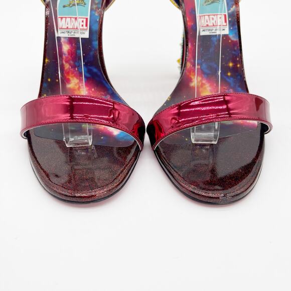 New Christian Louboutin Marvel Disney Infinity Strass Spike Heel Sandals EU 41.5 - Picture 9 of 14